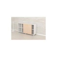 Estantería de oficina de celdas 8 huecos con puerta corredera