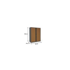 Armario de oficina metálico de persiana Altura 160 cm Ancho 80-100-120 cm Armario de oficina metálico de persiana Altura 160 cm Ancho 80-100-120 cm