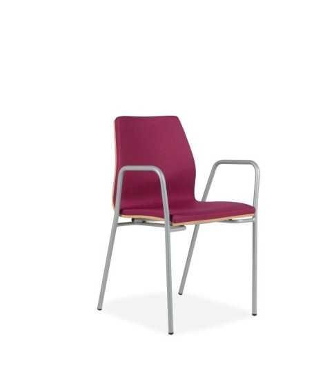 Silla confidente JÚPITER 3, estructura 4 patas, brazos fijos, tapizada Silla confidente JÚPITER 3, estructura 4 patas, brazos fijos, tapizada