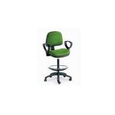 Taburete de oficina giratorio con ruedas HERNAN 2, con brazos Taburete de oficina giratorio con ruedas HERNAN 2, con brazos