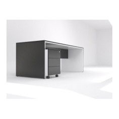 Mesa dirección recta pata STYLE, fondo 80 cm