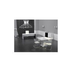 Mesa dirección recta pata STYLE, fondo 80 cm