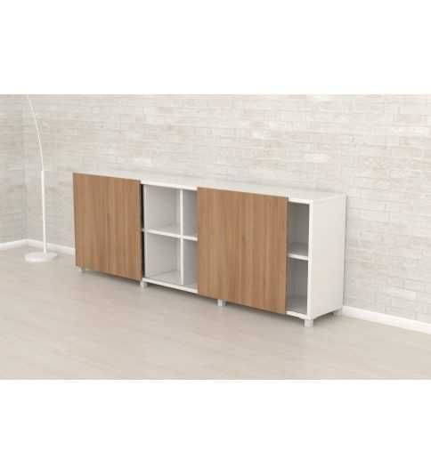 Estantería de celdas 2 puertas correderas y 12 huecos Estantería de celdas 2 puertas correderas y 12 huecos