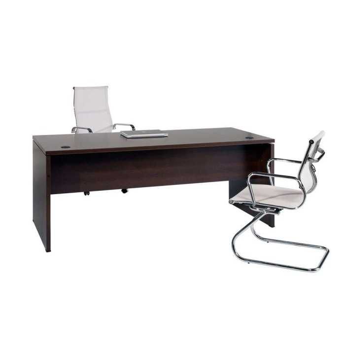 Mesa de oficina EURO 2000 de Euromof, recta de madera, medidas y colores a elegir