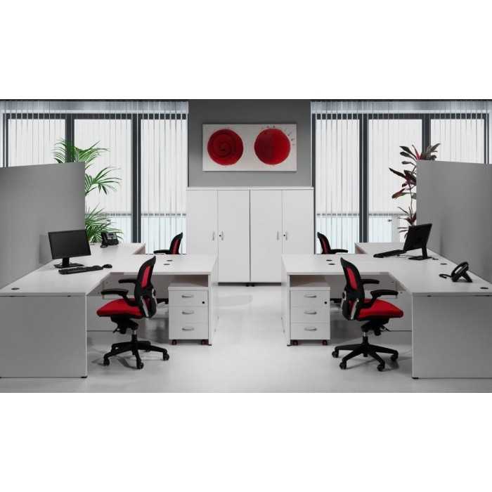 Mesa de oficina EURO 2000 con ala de Euromof