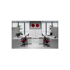 Mesa de oficina EURO 2000 con ala de Euromof