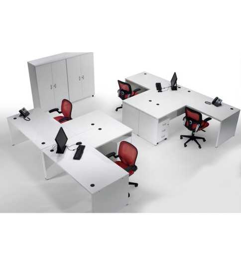 Mesa de oficina EURO 2000 con ala de Euromof Mesa de oficina EURO 2000 con ala de Euromof