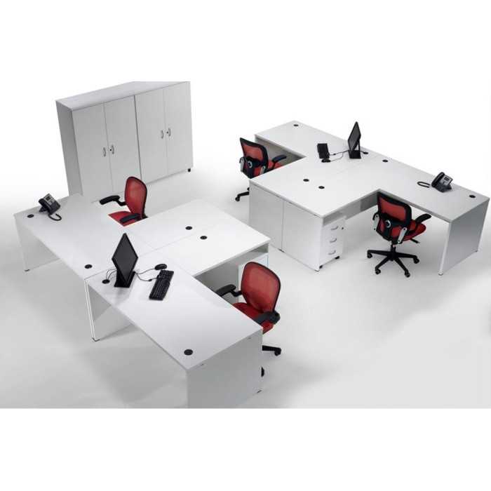 Mesa de oficina EURO 2000 con ala de Euromof Mesa de oficina EURO 2000 con ala de Euromof