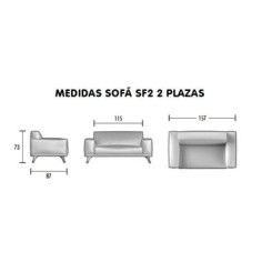 Sillón sala de espera 2 plazas SF2