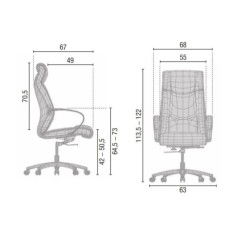 Sillón de oficina ROA de Mobel Linea, gran acolchado, basculante, Polipiel Beige Sillón de oficina ROA de Mobel Linea, gran acolchado, basculante, Polipiel Beige