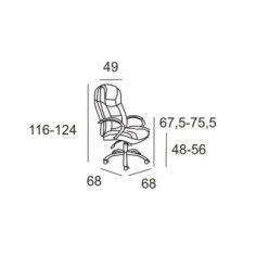 Sillón de oficina TOLEDO acolchado de gran grosor en ecopiel, base de aluminio, polipiel blanco Sillón de oficina TOLEDO acolchado de gran grosor en ecopiel, base de aluminio, polipiel blanco