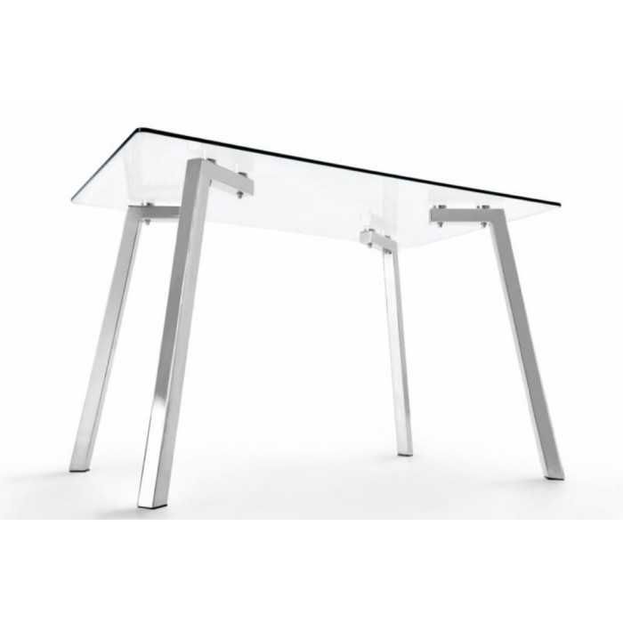 Mesa de cristal DENVER, estructura 4 patas, medida 120x70 cm