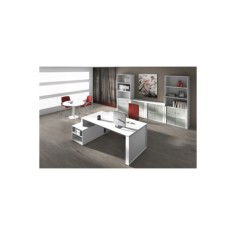 Mesa de despacho OMEGA con armario auxiliar lado derecho Mesa de despacho OMEGA con armario auxiliar lado derecho