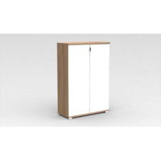 Armario de oficina KARINA, con puertas, altura 147 cm