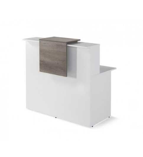 Mostrador de recepción BASIC , blanco con sobremostrador nebraska, ancho 120 cm Mostrador de recepción BASIC , blanco con sobremostrador nebraska, ancho 120 cm
