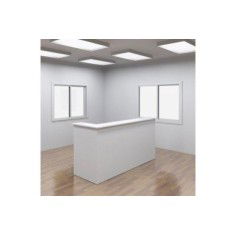 Mostrador recepción BASIC 240 cm terminación derecha