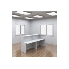 Mostrador recepción BASIC 240 cm terminación derecha