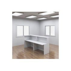 Mostrador recepción BASIC 240 cm terminación izquierda