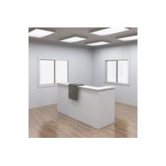 Mostrador recepción + sobremostrador BASIC 240 cm terminación izquierda