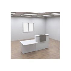 Mostrador recepción módulo recto izquierda + minusválidos SERIE BASIC con sobremostrador