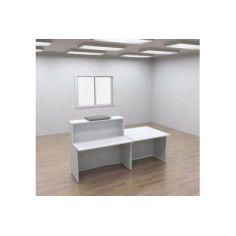 Mostrador recepción módulo recto izquierda + minusválidos SERIE BASIC con sobremostrador