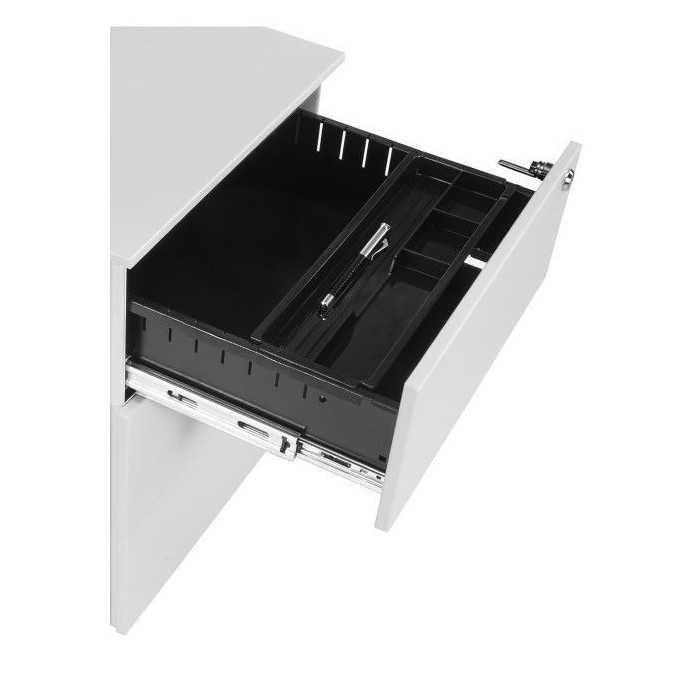 Cajonera metálica ATENAS de Euromof blanca de 3 cajones Cajonera metálica ATENAS de Euromof blanca de 3 cajones