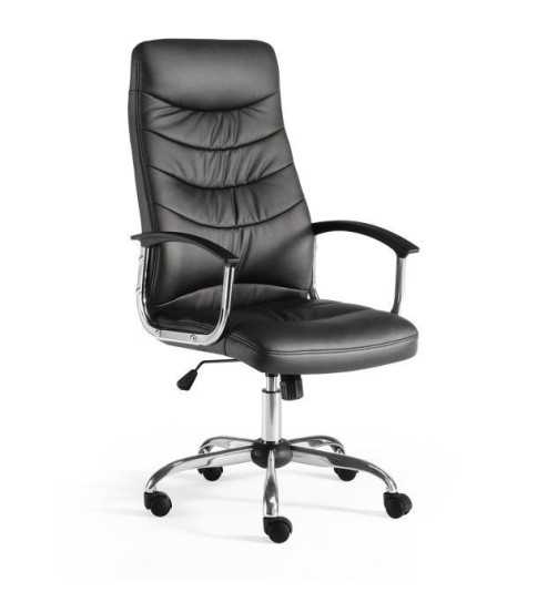 Sillón de oficina SEGOVIA, respaldo alto, gran acolchado, brazos fijos Sillón de oficina SEGOVIA, respaldo alto, gran acolchado, brazos fijos