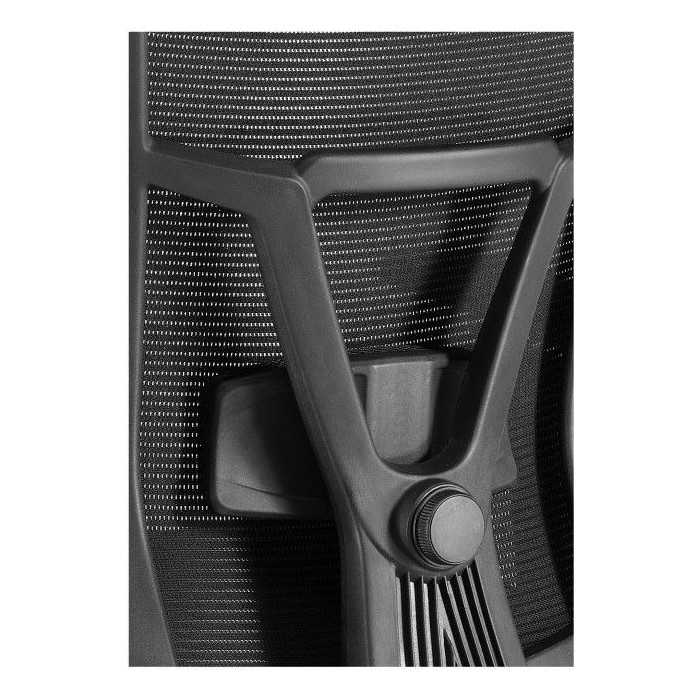 Silla ergonomica de oficina Modelo Ankara de Euromof, con cabecero regulable, soporte lumbar, color negro