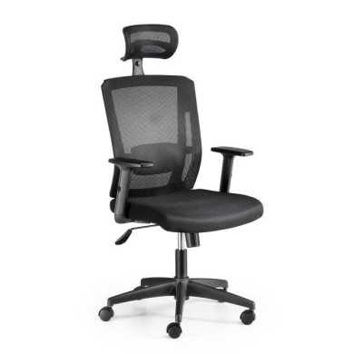 Silla de oficina ergonómica SOFIA de Euromof, cabecero y brazos regulables Silla de oficina ergonómica SOFIA de Euromof, cabecero y brazos regulables
