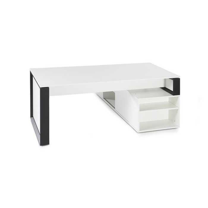 Mesa de despacho OMEGA con armario auxiliar lado izquierdo