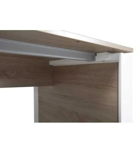 Mesa de despacho OMEGA con armario auxiliar lado izquierdo