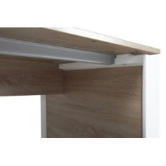 Mesa de despacho OMEGA con armario auxiliar lado izquierdo