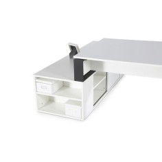Mesa de despacho OMEGA con armario auxiliar lado derecho Mesa de despacho OMEGA con armario auxiliar lado derecho