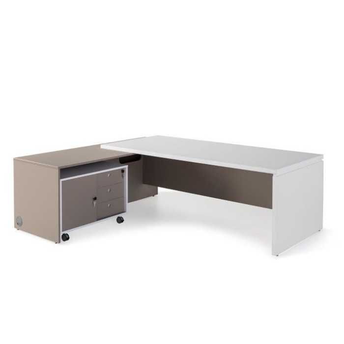 Mesa de despacho SERIE G3.3 lateral ancho con ala izquierda de Jgorbe