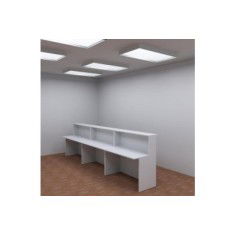 Mostrador de recepción BASIC 360 cm, color blanco