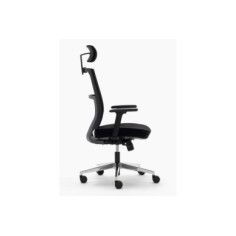 Silla de oficina ergonómica ATLANTA de Euromof, cabecero, brazos 3D, base aluminio pulido Silla de oficina ergonómica ATLANTA de Euromof, cabecero, brazos 3D, base aluminio pulido