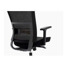 Silla de oficina ergonómica ATLANTA de Euromof, cabecero, brazos 3D, base aluminio pulido Silla de oficina ergonómica ATLANTA de Euromof, cabecero, brazos 3D, base aluminio pulido