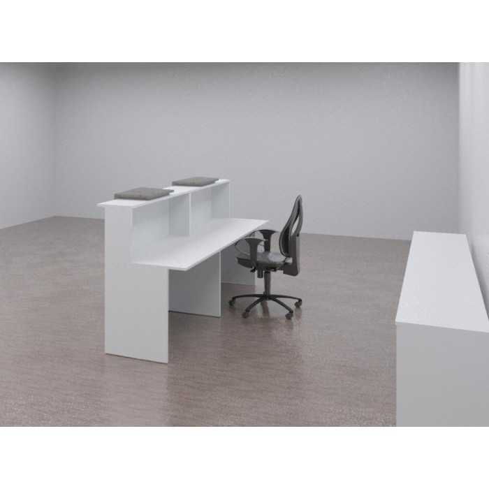Mostrador Basic blanco 240 CM + 3 armarios bajos Mostrador Basic blanco 240 CM + 3 armarios bajos