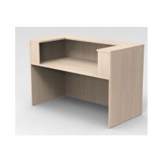 Mostrador de recepción individual ZETA, con pasacables