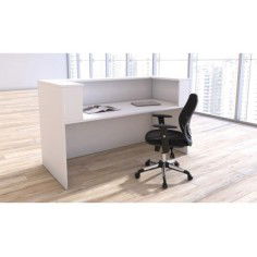 Mostrador de recepción individual ZETA, con pasacables