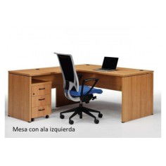 Mesa de oficina EURO 2000 con ala de Euromof