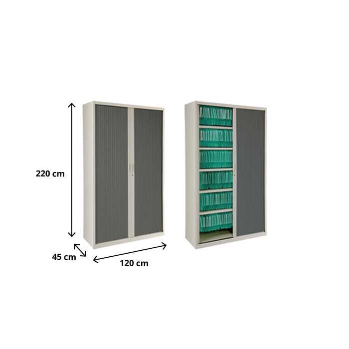 Armario metálico de persiana altura 220 cm ancho 100 o 120 cm Armario metálico de persiana altura 220 cm ancho 100 o 120 cm