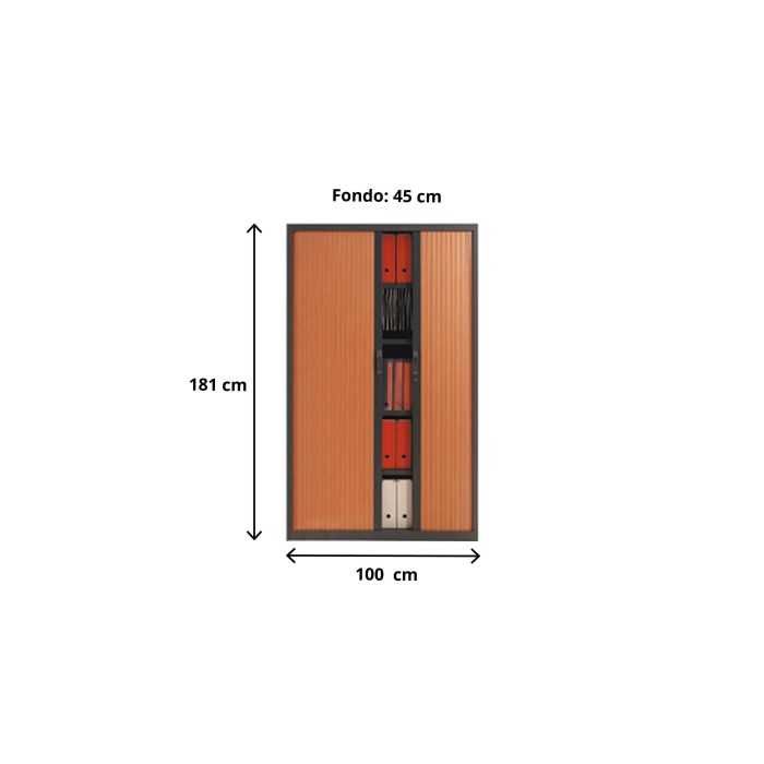 Armario de persiana para oficina Altura 181 cm Ancho 80-100 ó 120 cm Armario de persiana para oficina Altura 181 cm Ancho 80-100 ó 120 cm