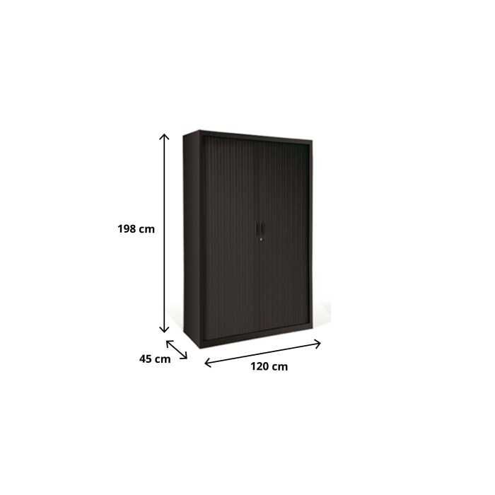 Armario de oficina metálico de persiana Altura 198 cm Ancho 80-100 o 120 cm Armario de oficina metálico de persiana Altura 198 cm Ancho 80-100 o 120 cm