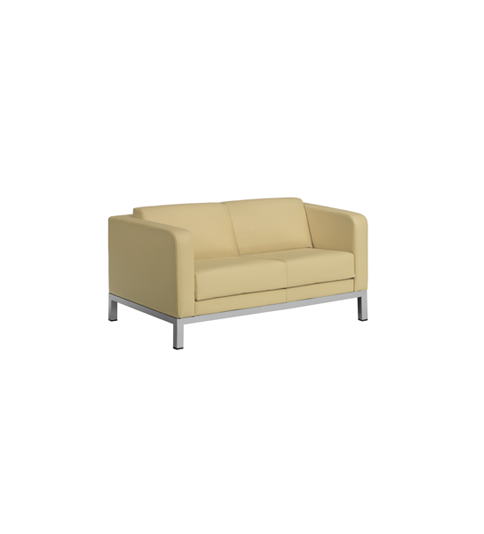 Sofá sala de espera DRUQUA, patas rectangulares, 2 plazas Sofá sala de espera DRUQUA, patas rectangulares, 2 plazas