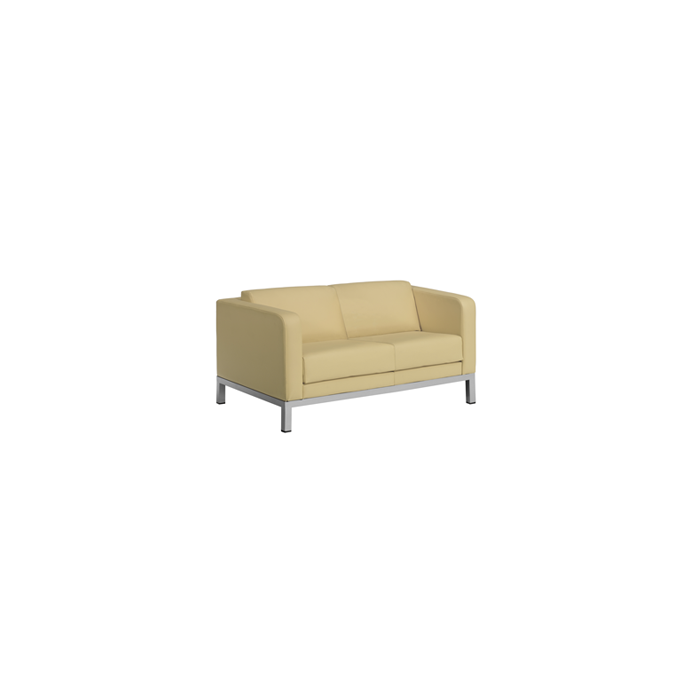 Sofá sala de espera DRUQUA, patas rectangulares, 2 plazas Sofá sala de espera DRUQUA, patas rectangulares, 2 plazas