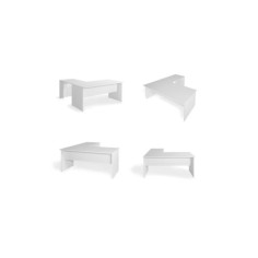 Mesa de oficina + Ala Izquierda SERIE COLOR