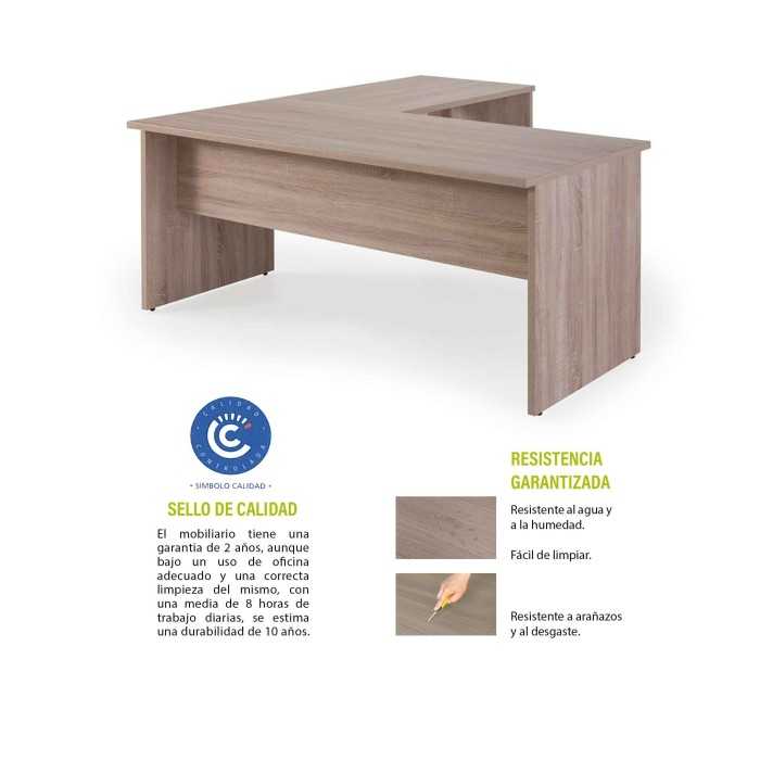 Mesa de oficina + Ala Izquierda SERIE COLOR Mesa de oficina + Ala Izquierda SERIE COLOR