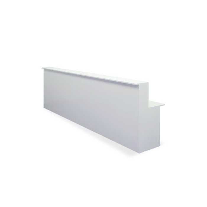 Mostrador de recepción BASIC 360 cm, color blanco