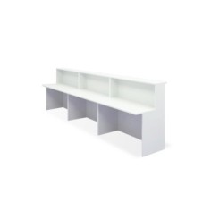 Mostrador de recepción BASIC 360 cm, color blanco